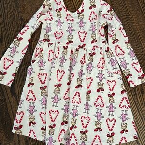 Girls' Hanna Andersson Grinch Print Dress